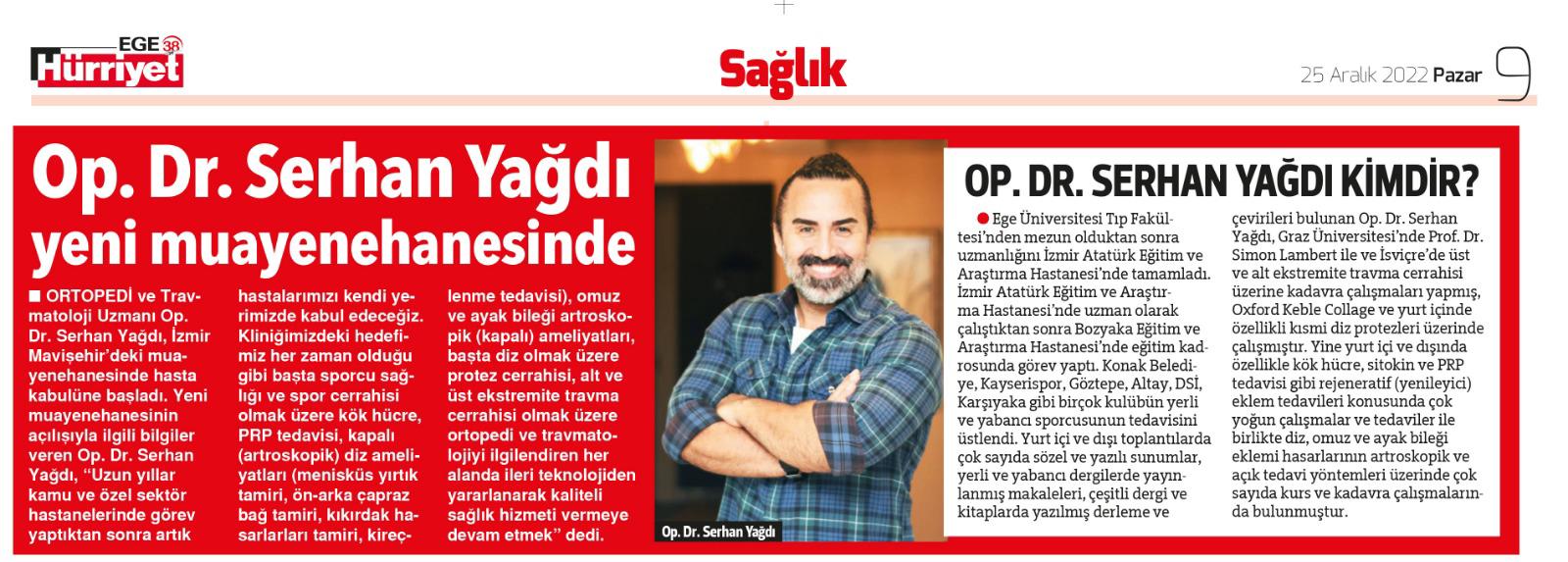 Dr. Serhan Yağdı at his new clinic
